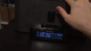 Sold out Sony Dream Machine ICFC1iPMK2 FMAM Alarm Clock Radio iPhone iPod Dock wRemote [upl. by Albion]