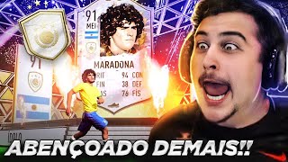 NÃO É POSSÍVEL TIREI O MARADONA NO SBC DE ICON NO FIFA 22 [upl. by Airetahs917]