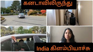 India கிளம்பியாச்சு husbandFamily Canada to IndiaHome alone with kidsTamil [upl. by Chapel]