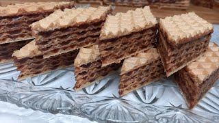 Najbrži recept za čokoladne oblatneSmjesa se kuha samo 10 minutaThe best chocolate wafers [upl. by Merril]