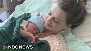 Woman gives birth to baby as Hurricane Milton hit Florida [upl. by Jordanna]