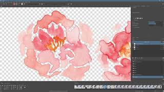 Quick RunThrough Digitizing Watercolor  WITH KRITA [upl. by Ynohtnaleahcim133]