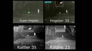 Thermal Image Hogster vs Rattler 50 to 150 yards [upl. by Chrisse818]