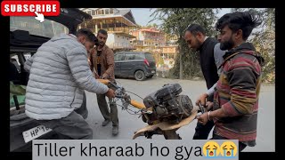 Tiller khraab ho gaya😭😭😭😭😭 youtube farming [upl. by Nylyoj32]