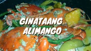 GINATAANG ALIMANGO Mud Crab in Coconut Milk  Basta gata ang pagkain nauubos ang kanin [upl. by Beth586]