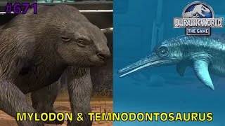 Mylodon amp Temnodontosaurus  Jurassic World The Game  EP 671 [upl. by Oguh]