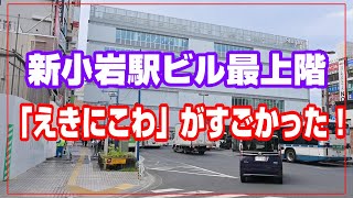 【新小岩】駅ビルを視察！もうここまで出来ている！ [upl. by Arbmat]