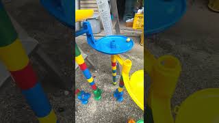 Ceramic rotating marble run  Japanese Kumikumi slope② marblerun [upl. by Radec]