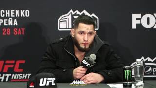 UFC on FOX 23 PostFight Press Conference Jorge Masvidal [upl. by Nosak]