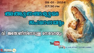 അത്ഭുതങ്ങളുടെ ജപമാല 🌹0730 pm 🕊️ ചൊവ്വ 090124💒 [upl. by Nnahgiel]