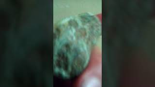 Egg size purple mineral solide inside what is it looks like spider egg web round it [upl. by Liuqa911]