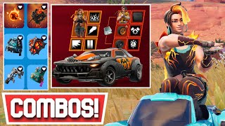 NEW BEST CINDER SKIN COMBOS LOCKJAW STARTER QUEST PACK  Fortnite [upl. by Ashling]