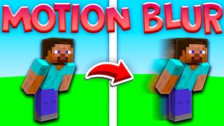 How To Get MOTION BLUR On Minecraft Bedrock 120 2023 [upl. by Free]