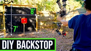 Shooting Distance MUST HAVE DIY archery backstop Target Archery [upl. by Annyahs]