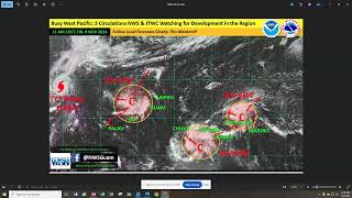 Two storms forming one in the FSM the other in the Marshall Islands [upl. by Guyon]