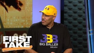 LaVar Ball discusses Big Baller Brands Melo Ball 1 shoe for LaMelo  First Take  ESPN [upl. by Secunda]