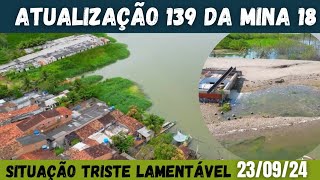 Atualização 139 da mina 18 da BRASKEM no Mutange Maceió  Alagoas Brasil  visto de cima em 4K [upl. by Raymund]