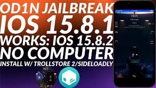 Install OD1N Jailbreak iOS 15811582  Jailbreak iPhone 7SE6S  iOS 15811582 Jailbreak [upl. by Notrem]