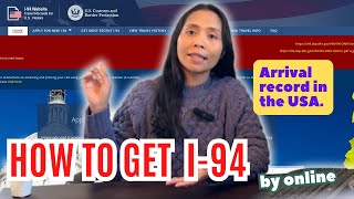 How to Get I94 Form  I94 Form Filling Instructions [upl. by Gardol328]