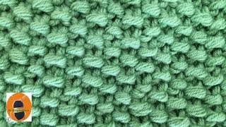 Stricken wir Muster 1  Das Perlmuster moss stitch [upl. by Nahta]