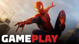 SpiderMan PS4 7 Minutes of Tobey Maguire Webbed Raimi Suit Gameplay [upl. by Mercado]