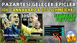 PES PAZARTESÄ° GELECEK EPÄ°CLER ğŸ”¥ 106 CANNAVARO amp 105 SCHMEÄ°CHAL ğŸ˜± EFOOTBALL PES 2025 [upl. by Llenehs135]