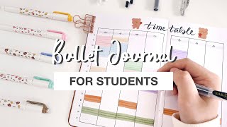 ✏️ bullet journal for students  simple and functional backtoschool bujo spreads [upl. by Aimaj234]