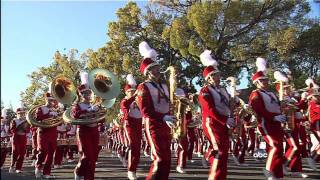 Arcadia High Marching Band  123rd Tournament of Roses Parade on KABC [upl. by Nnaeirual]