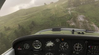 JustFlight PA38 Tomahawk Windy Landing in Croix de Coeur Switzerland Microsoft Flight Simulator [upl. by Dusty118]