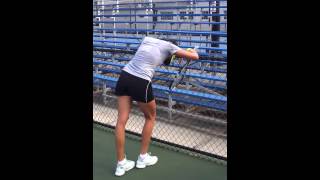 Muguruza Funny practice in Bradenton [upl. by Garland]