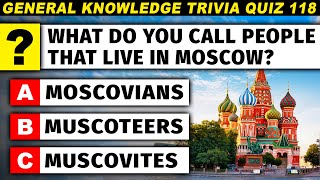 50 General Knowledge Questions That Are Quite Hard To Answer  Quiz 118 [upl. by Arayc]