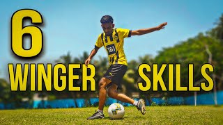 6 SIMPLE Football Skills For WINGERS [upl. by Westberg]