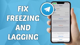 How to FIX Telegram FreezingLagging on iPhone [upl. by Zilla]