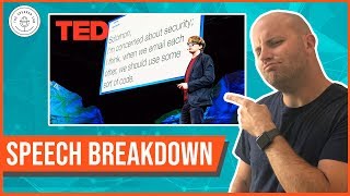 Speech Breakdown TED Talk by James Veitch quotWhat Happens When You Reply To Spam Emailquot [upl. by Gilroy827]