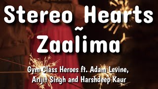 stereo hearts X zaalima lyric video [upl. by Janerich485]