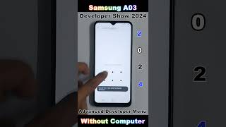 How to Enable Disable Developer Options on Samsung A03 ✅ Oem Unlocking Enable Developer Show 2024 🔥 [upl. by Binnings]