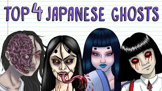 TOP 4 SCARY JAPANESE GHOSTS HANAKOSAN NUREONNA OIWA YUKIONNA  Draw My Life [upl. by Vedetta]