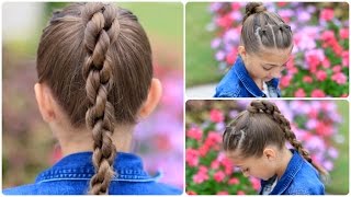 How to Create a Chain Link Braid  Sport Hairstyles [upl. by Latini]