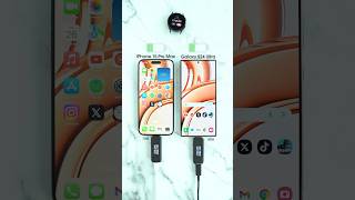 Samsung Galaxy S24 Ultra vs iPhone 15 Pro Max Charging Test🪫🔋 [upl. by Mesics]