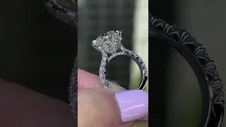 FishTale Graduated Cathedral Round Diamond Engagement Ring  quotHollyquot [upl. by Nawyt]