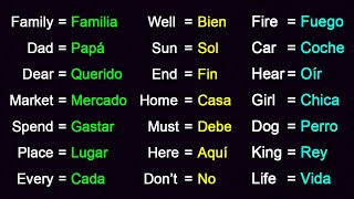 🇺🇸 Escucha estas 100 Palabras y Podrás Hablar INGLÉS y Español como un Nativo ✅ [upl. by Teodor]