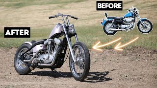 Building a Sportster Chopper in 15 Minutes  Start to Finish [upl. by Arema422]