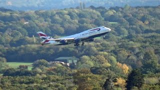 🇬🇧 British Airways Boeing 747 GCIVW Lands at Dunsfold Aerodrome To Become a Movie Prop [upl. by Norina]