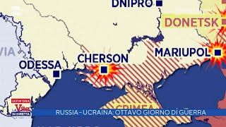 RussiaUcraina ottavo giorno di guerra  La vita in diretta 03032022 [upl. by Dannica]