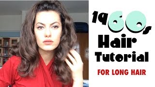 Easy 1960s Hair Tutorial for long hair⎜VINTAGE TIPS amp TRICKS [upl. by Safko]