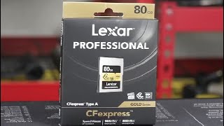 Lexar 80GB Professional CFexpress Type A Gold Series Memory Card Review The NEW Speed King [upl. by Inna]