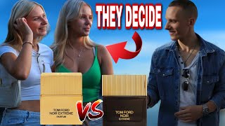 WOMEN RATE TOM FORD NOIR EXTREME PARFUM VS TOM FORD NOIR EXTREME  FRAGRANCE STREET BATTLE [upl. by Cathlene]