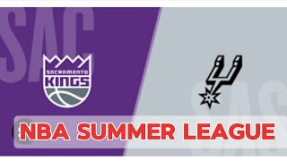 SAN ANTONIO SPURS VS SACRAMENTO KINGS LIVE🏀SCORE  NBA SUMMER LEAGUE 2024 [upl. by Boylston629]