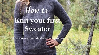 How to Knit Your First Sweater [upl. by Willyt109]