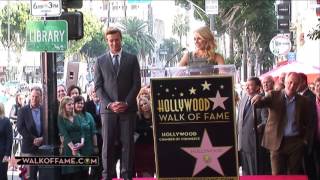 Simon Baker receives his Star in the Walk of Fame of Hollywood [upl. by Marget]